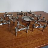 Candleholders by Ceasar Stoffi & Fritz Nagel for BMF, 1960s, Set of 10