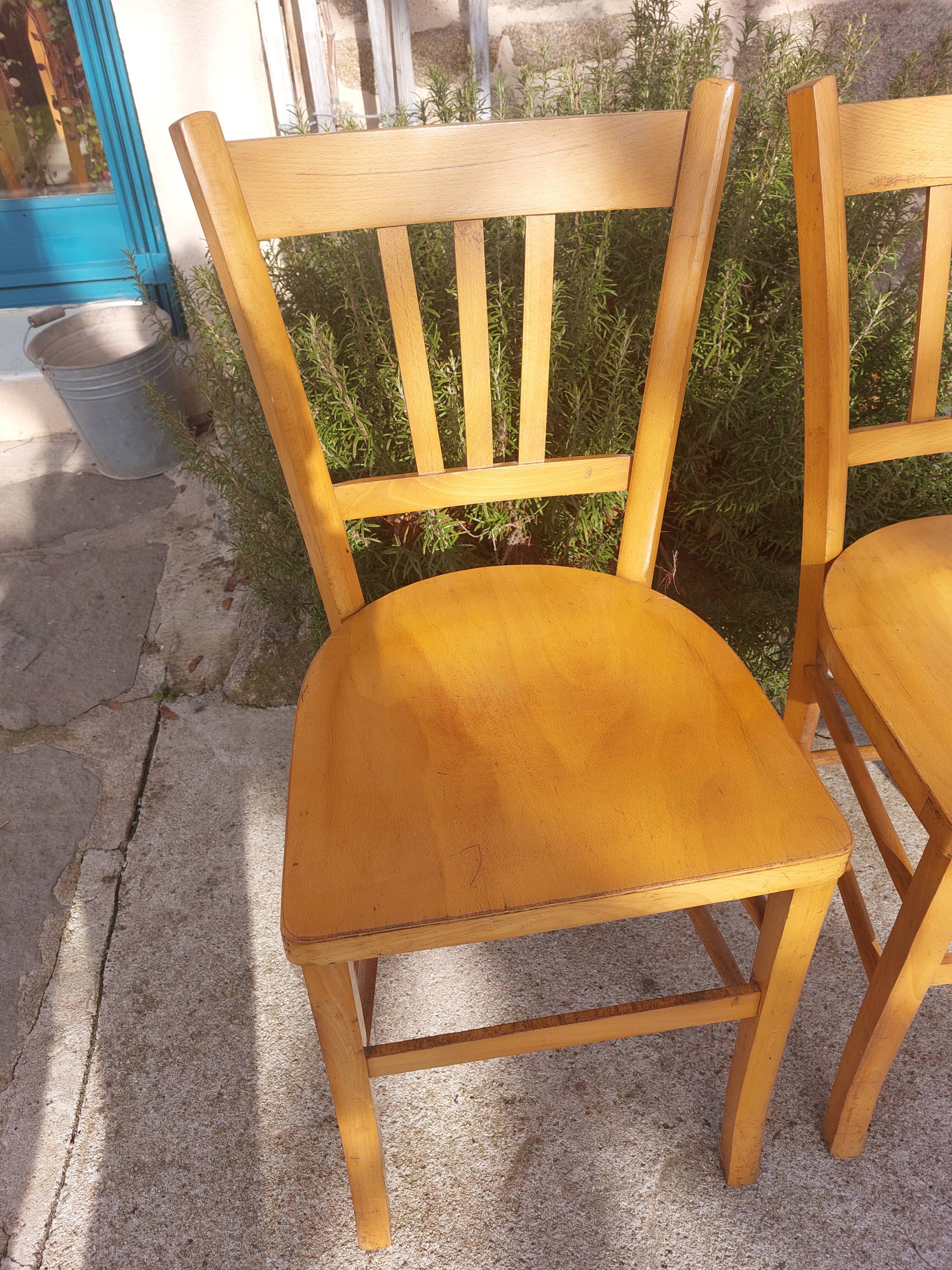 pair of Luterma style bistro chairs