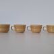 Tasses couleur beige miel