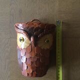 Owl wicker basket