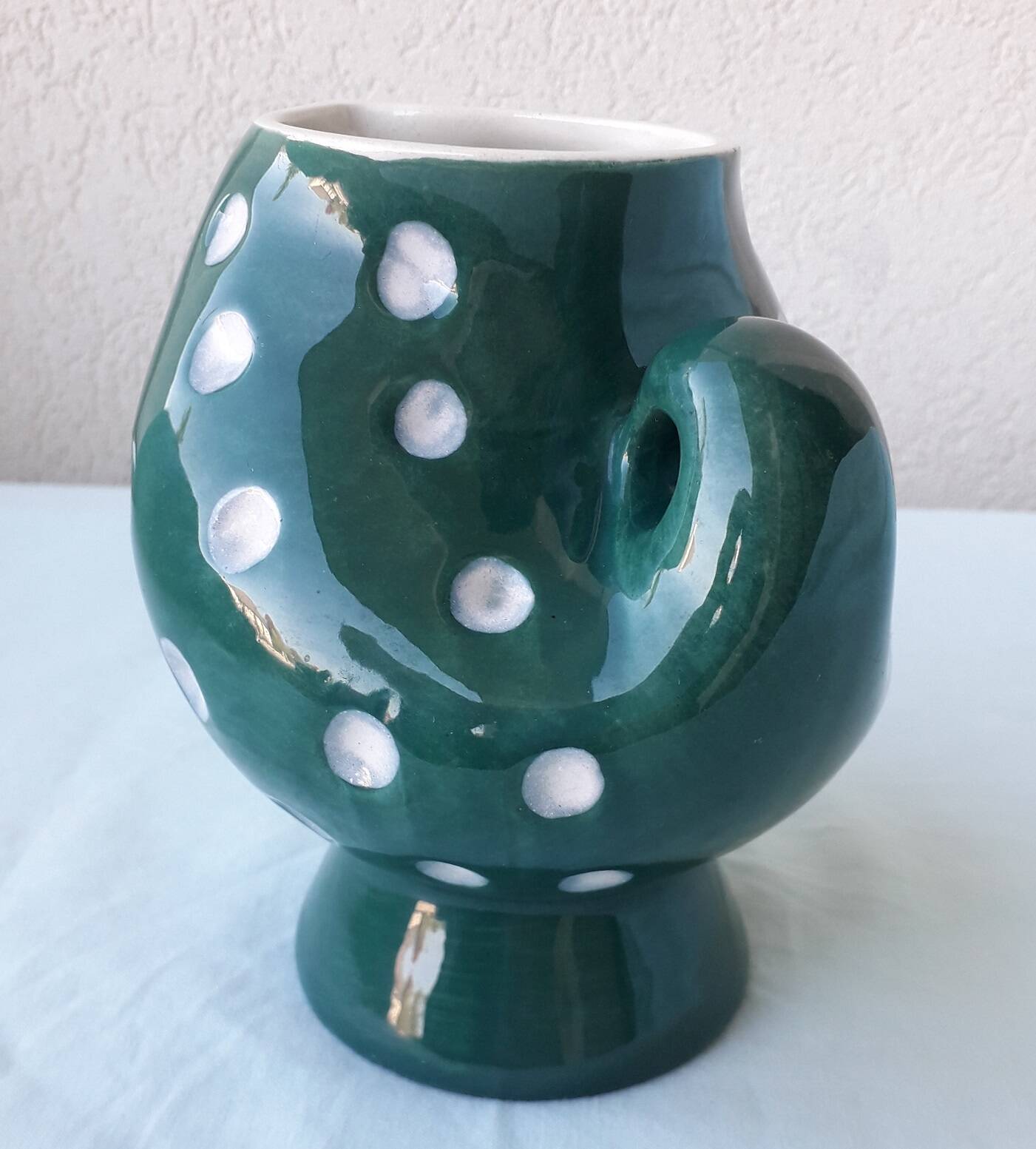 Spotty milk jug