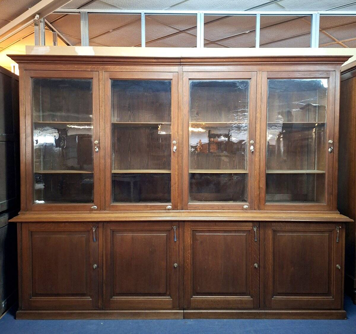 Very large oak shop library – late 19th century, Napoleon III