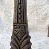 Paire de chenets Art déco en fonte