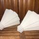 Pair art deco wall lamp angle white plaster made in italy vintage #a469