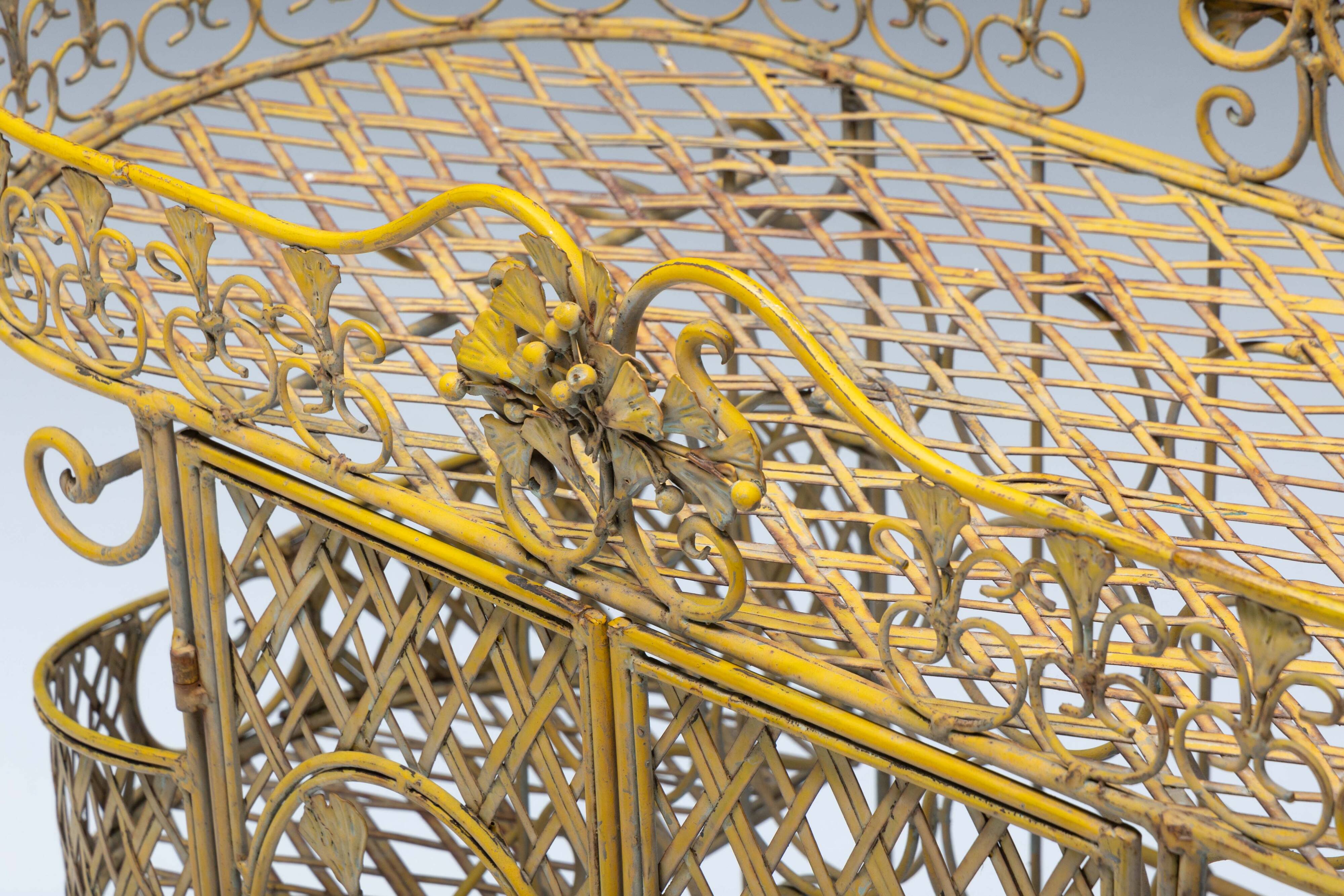 Antique cast iron serving trolley, France, early 20th century