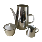 Melitta porcelain coffee maker with sugar milk pot