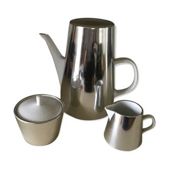 Melitta porcelain coffee maker with sugar milk pot