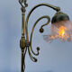 Swan neck brass lamp Art Nouveau