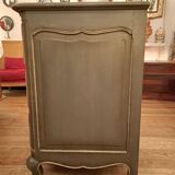 Louis XV style crossbow chest of drawers with patina