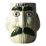 Celery face pot for ceramic utensils