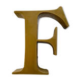 Beautiful vintage metal letter .F.