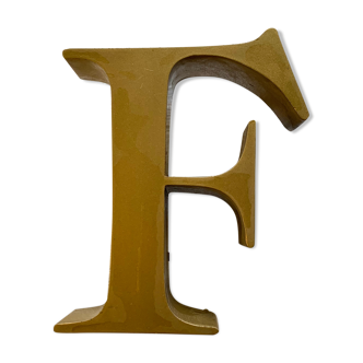 Beautiful vintage metal letter .F.