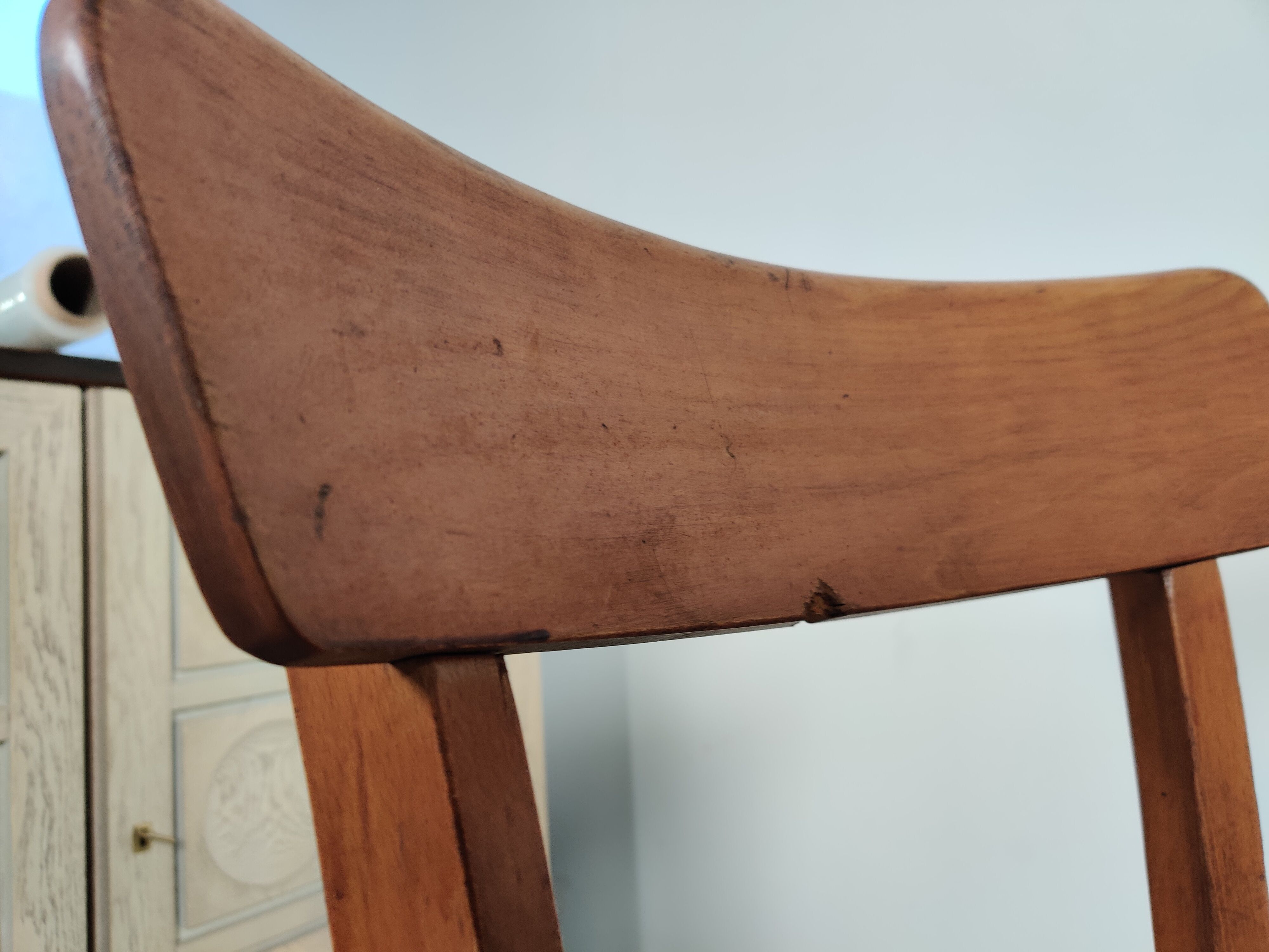 6 vintage bistro chairs, 50s/60s