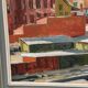 Swedish Oil on Panel“Landscape” by Bertil Lundqvist , Vintage & Framed