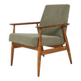 Scandinavian armchair khaki corduroy design by H.Lis 