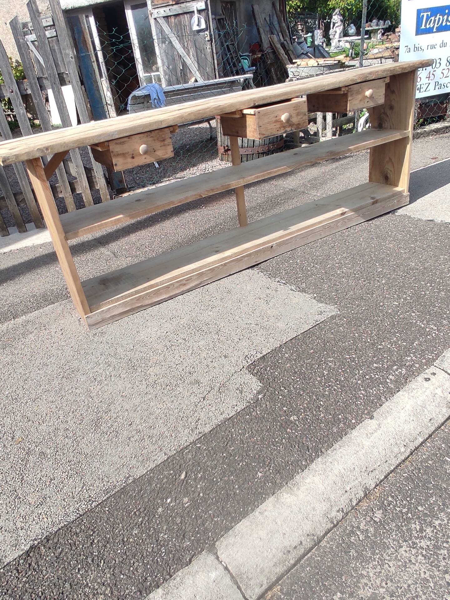 Workshop console table