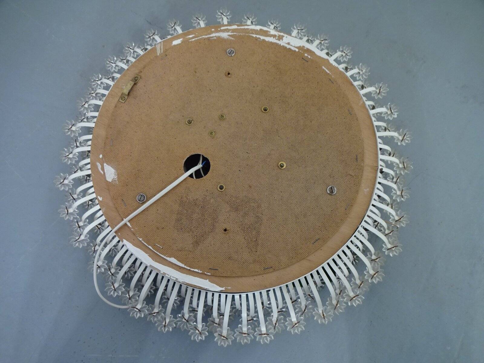 Austrian Illuminated Flower Mirror, 1960s