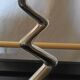 Pair of Zig Zag candlesticks by Matthew Hilton from the 80s