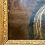 Antique painting, portrait of a gallant woman signed early 18th century