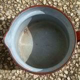 Old enameled steel pitcher