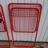 Pair of folding chairs Ted Net N. Gamelgaard 80s Ikéa