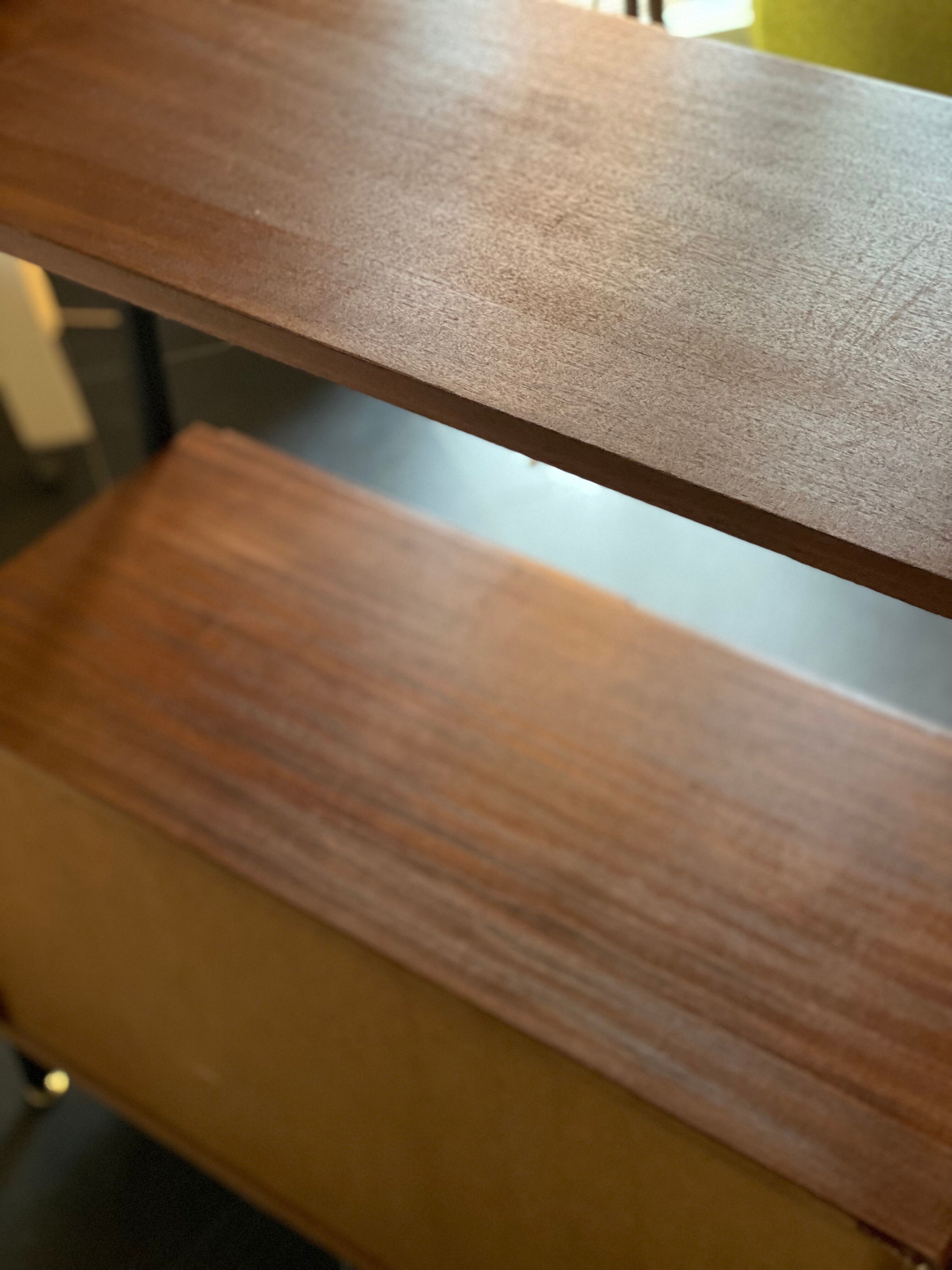 Vintage Teak and Metal Wall Unit