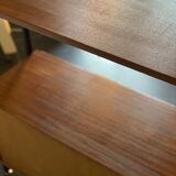 Vintage Teak and Metal Wall Unit