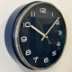 Vintage Blue Bakelite Electric Wall Clock from Metamec, 1970s