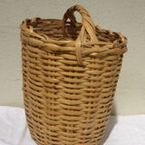 Basket has handles, braided vintage