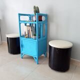 Pair of vintage pouf 60/70s