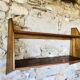 Vintage wall shelf with two shelves, 1970's