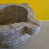 Antique Blue Stone Mortar, from the 19th century.