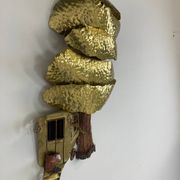 Sculpture murale en cuivre par Daniel D'Haeseleer, années 1970