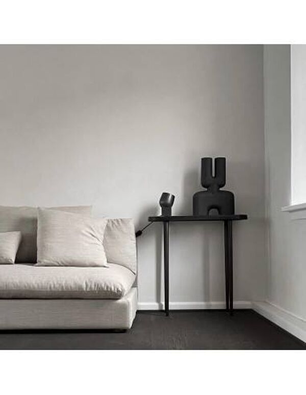 Lampe de table pivotante, projecteur en métal bronze patiné, œuvre contemporaine.