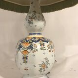 Old lamp vase painted ceramics  Quimper