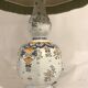 Lampe vase Quimper céramique peinte