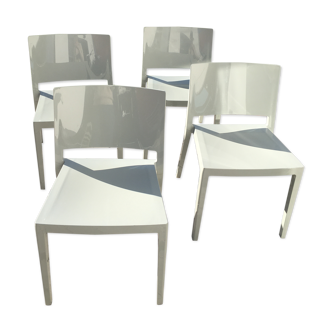 Set of 4 kartell lizz chairs