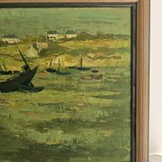 Oil painting on canvas - Breton landscape, signed Jean Jacques Morvan