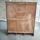 Vintage triple curtained filing cabinet, old 1930