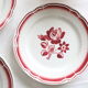 Set de 4 assiettes Badonviller, vintage français