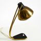 Rare large Mid Century Modern brass table lamp with beautiful patina