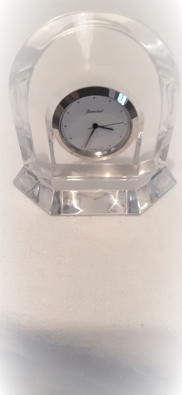 Crystal baccarat clock