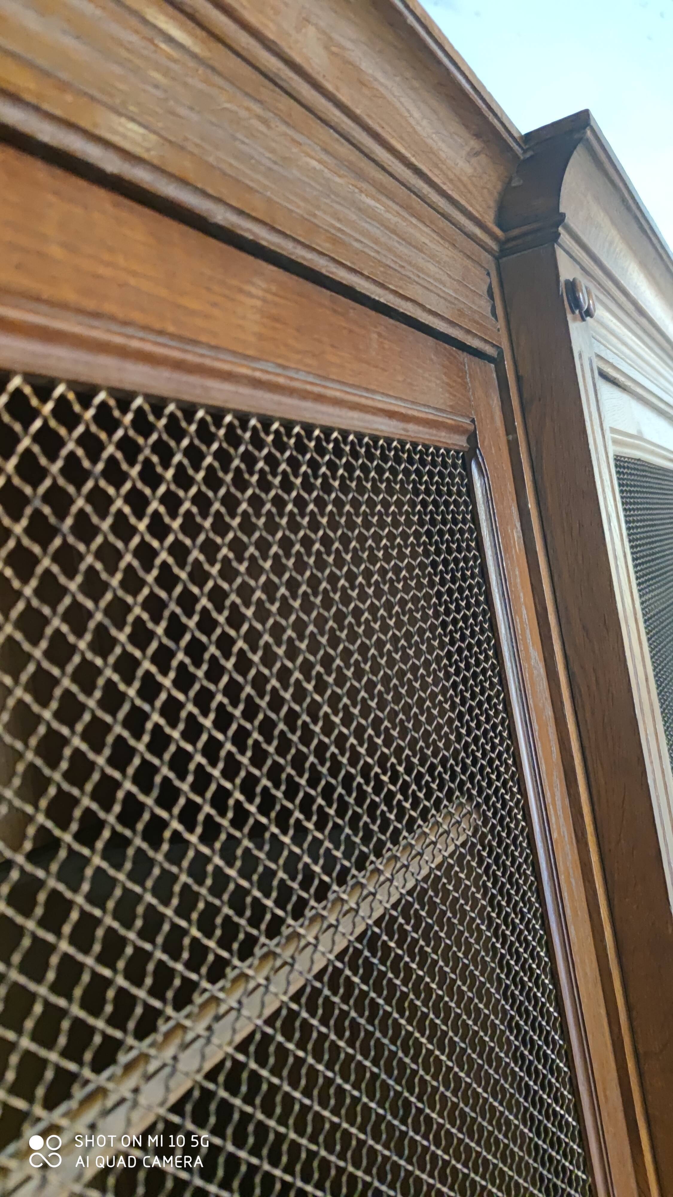 Solid oak library late 19th century around 1890