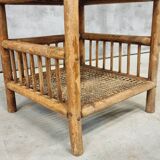 Vintage bamboo rack etagere