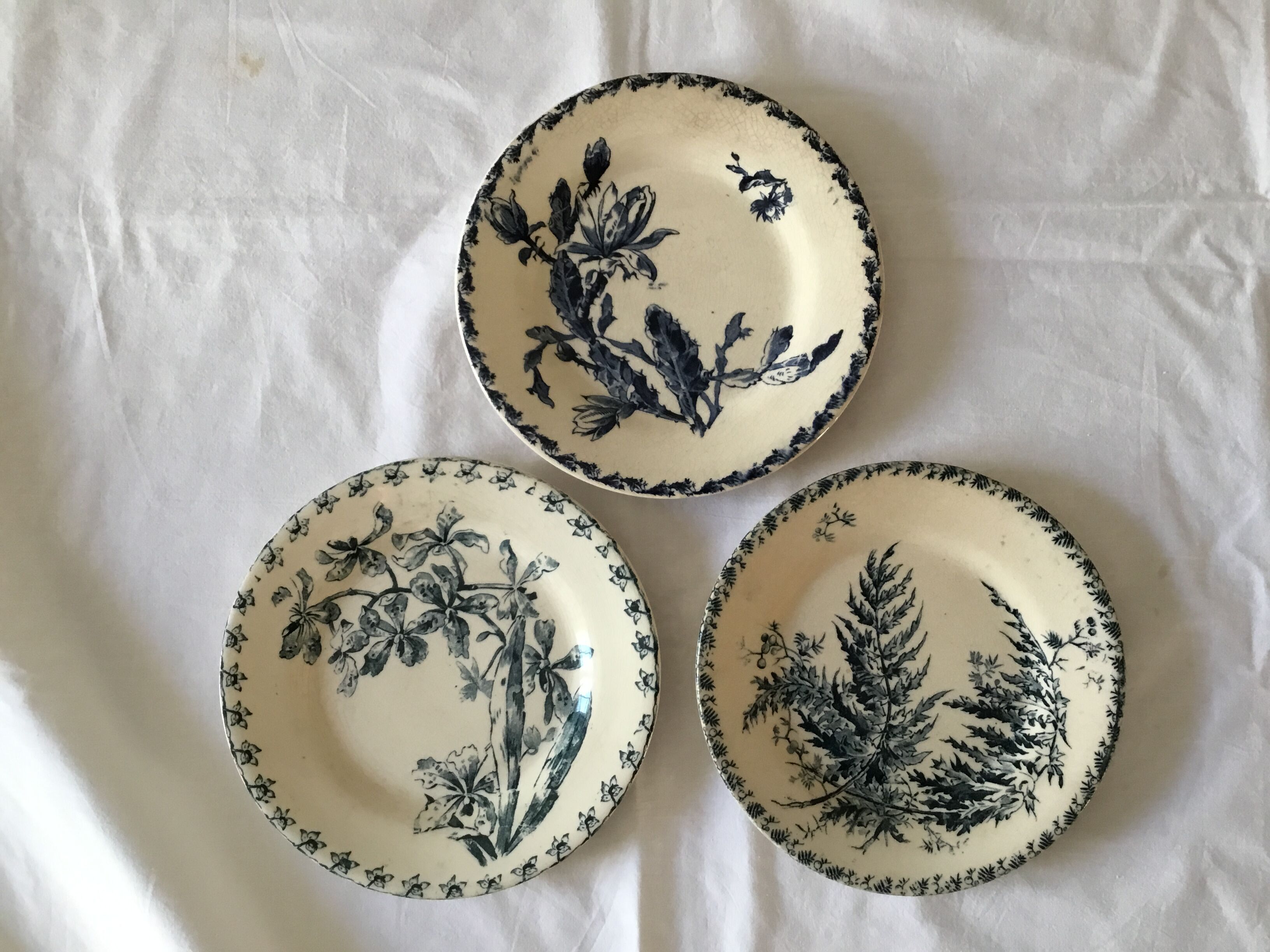 Gien earthenware plates