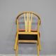 Set of 11 modern curved wood oak chairs