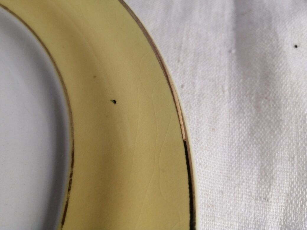 Set of 2 Lunéville plates Saverne porcelain old