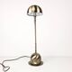 Vintage Lampe de table laiton Col de cygne Lampe de chevet Or Brossé réglable Rétro Mid Century Lamp