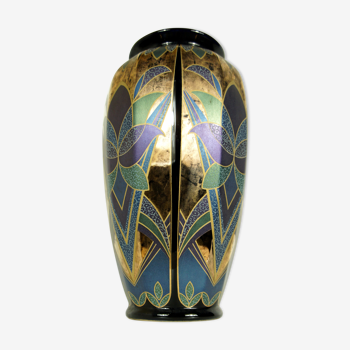 Vase Italien dodécagone "décor exclusiv"