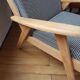 Fauteuil vintage pieds compas